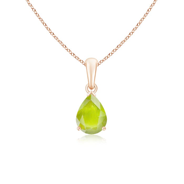 A - Peridot / 1.1 CT / 14 KT Rose Gold