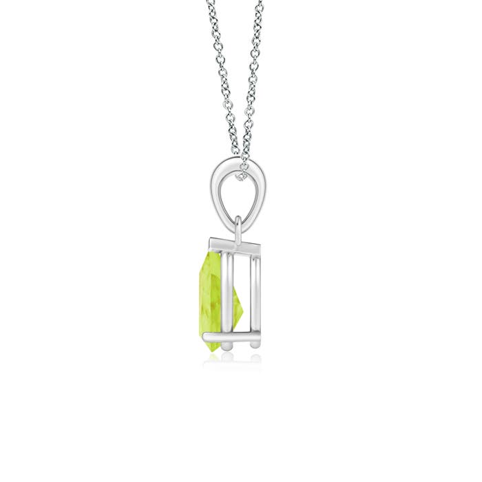 A - Peridot / 1.1 CT / 14 KT White Gold