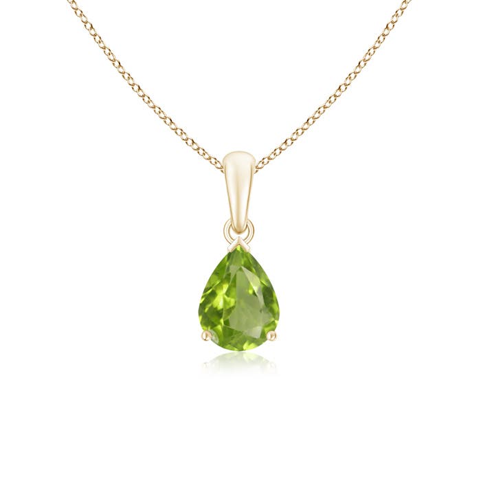 AA - Peridot / 1.1 CT / 14 KT Yellow Gold