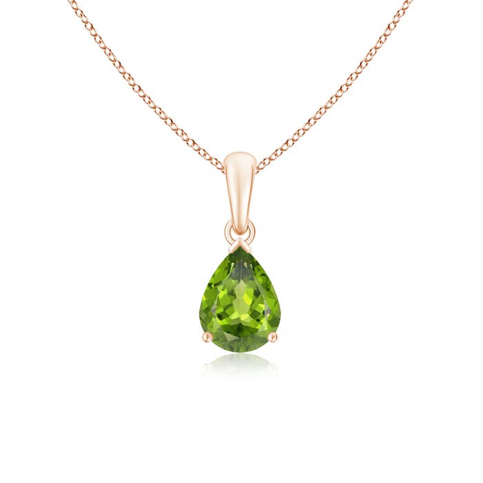 AAA - Peridot / 1.1 CT / 14 KT Rose Gold