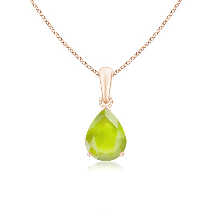 A - Peridot / 1.6 CT / 14 KT Rose Gold