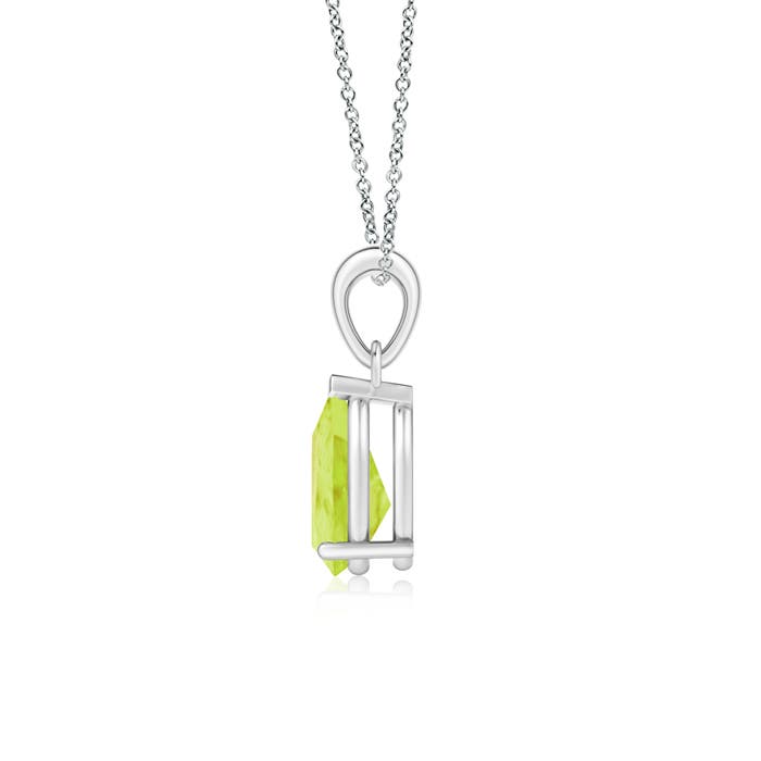 A - Peridot / 1.6 CT / 14 KT White Gold