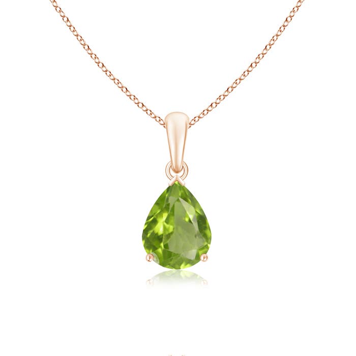 AA - Peridot / 1.6 CT / 14 KT Rose Gold