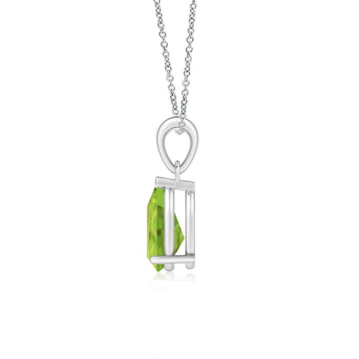 AA - Peridot / 1.6 CT / 14 KT White Gold