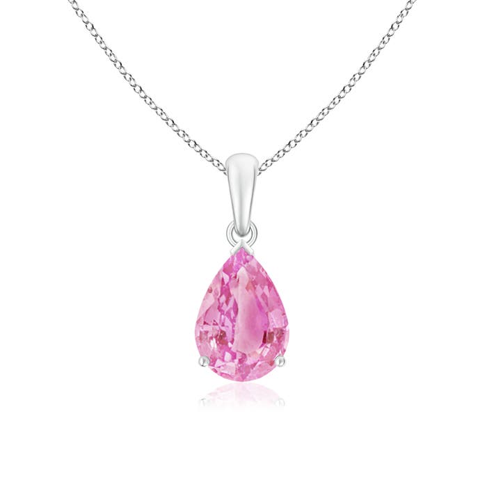 A - Pink Sapphire / 2.5 CT / 14 KT White Gold