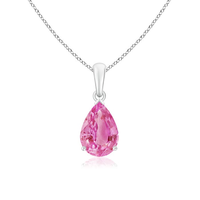 AA - Pink Sapphire / 2.5 CT / 14 KT White Gold