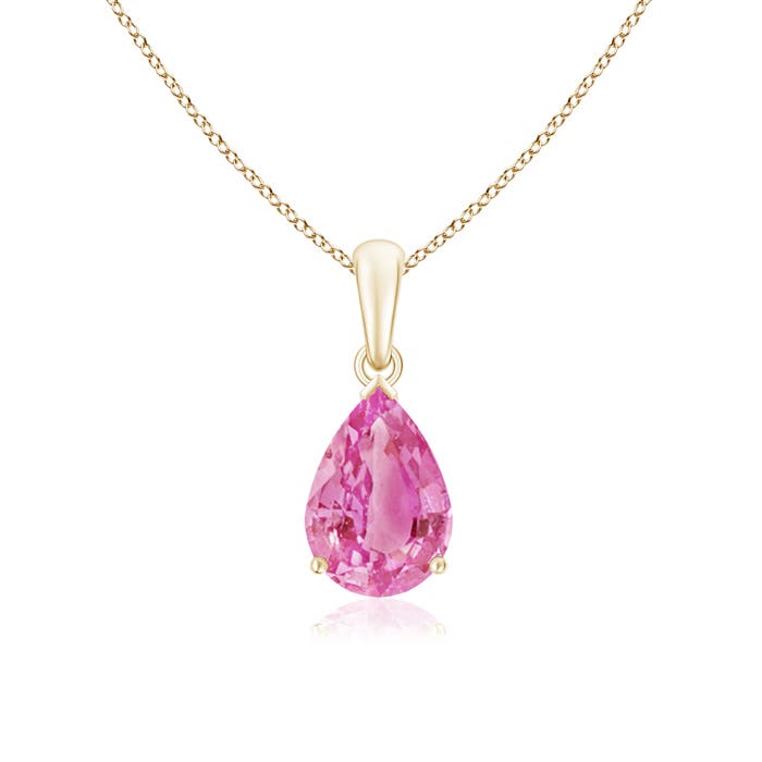 AA - Pink Sapphire / 2.5 CT / 14 KT Yellow Gold