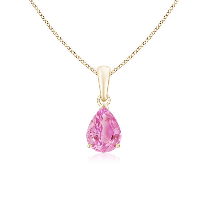 A - Pink Sapphire / 1.25 CT / 14 KT Yellow Gold