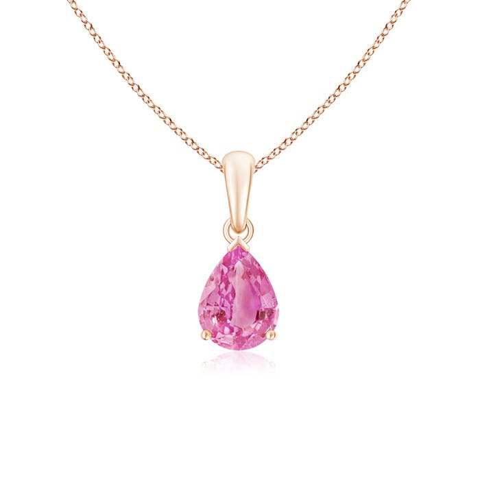 AA - Pink Sapphire / 1.25 CT / 14 KT Rose Gold