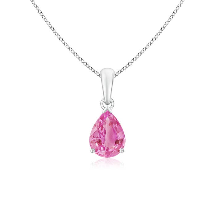 AA - Pink Sapphire / 1.25 CT / 14 KT White Gold