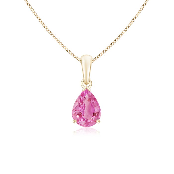 AA - Pink Sapphire / 1.25 CT / 14 KT Yellow Gold