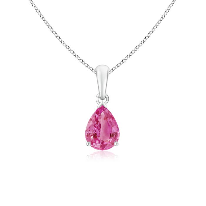 AAA - Pink Sapphire / 1.25 CT / 14 KT White Gold