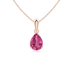 Solitaire Rose Gold Pink Sapphire Jewellery