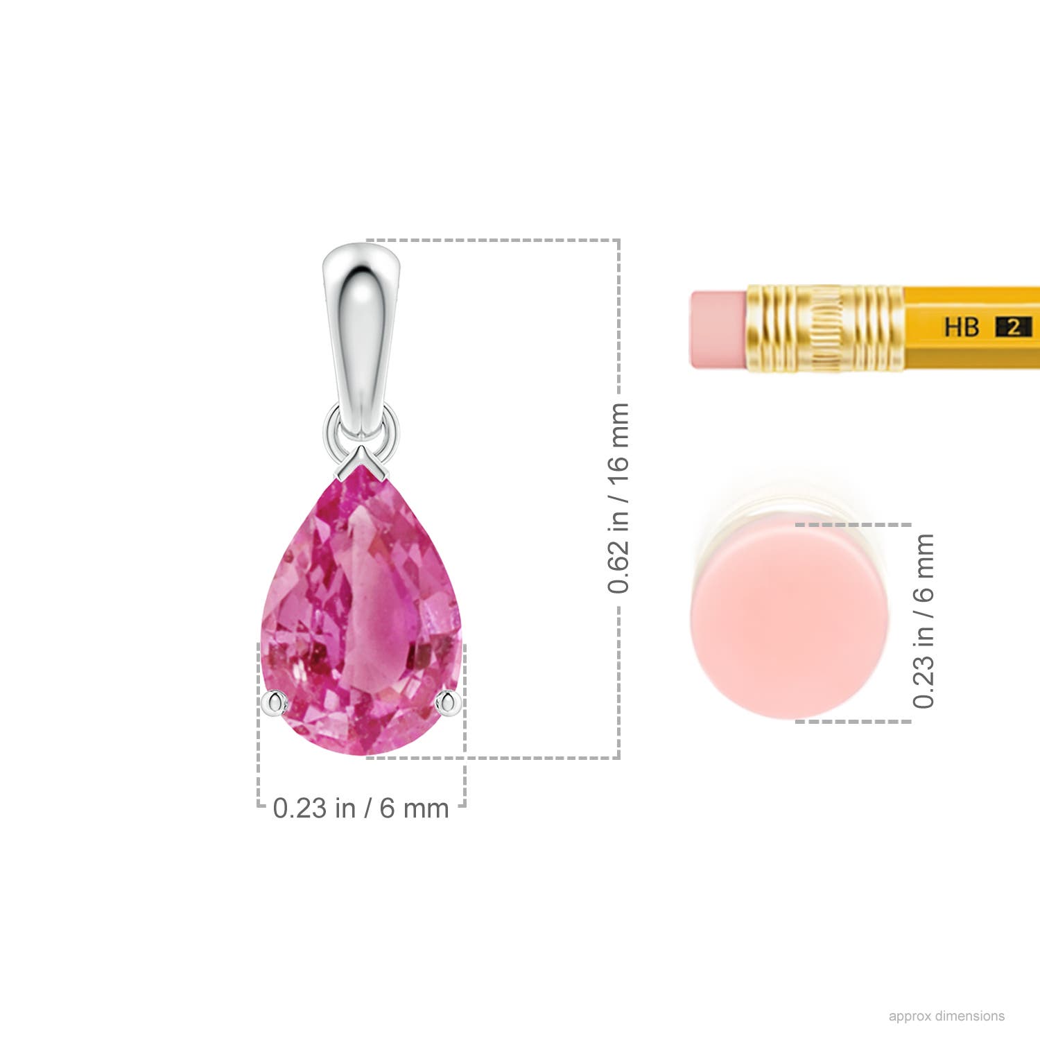 Angara Natural Pear Rose Quartz Solitaire Pendant Necklace for Women, Girls in 14K Rose Gold (Grade-A | 7x5mm) Jewelry Gift for Her | Birthday並行輸入 Rose Quartz: Everything You Need To Know About Rose Quartz Stone