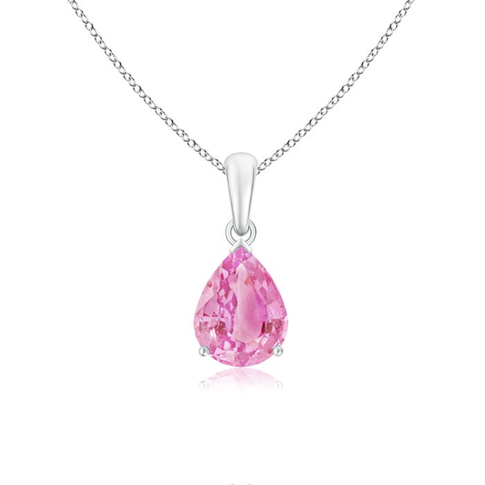 A - Pink Sapphire / 1.9 CT / 14 KT White Gold