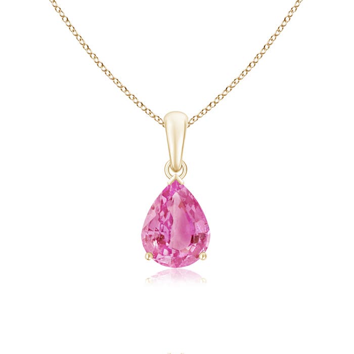 AA - Pink Sapphire / 1.9 CT / 14 KT Yellow Gold