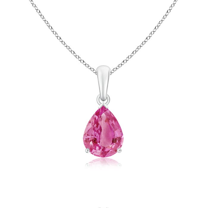 AAA - Pink Sapphire / 1.9 CT / 14 KT White Gold