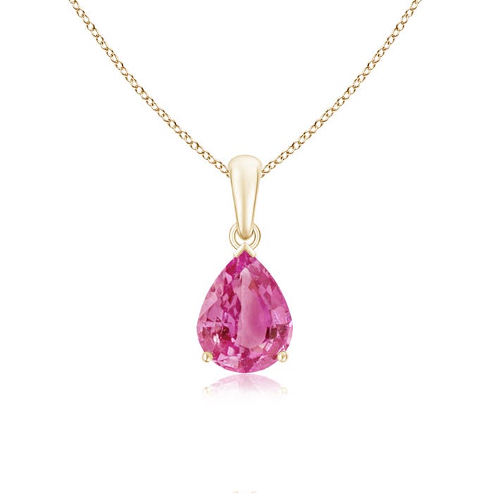 AAA - Pink Sapphire / 1.9 CT / 14 KT Yellow Gold