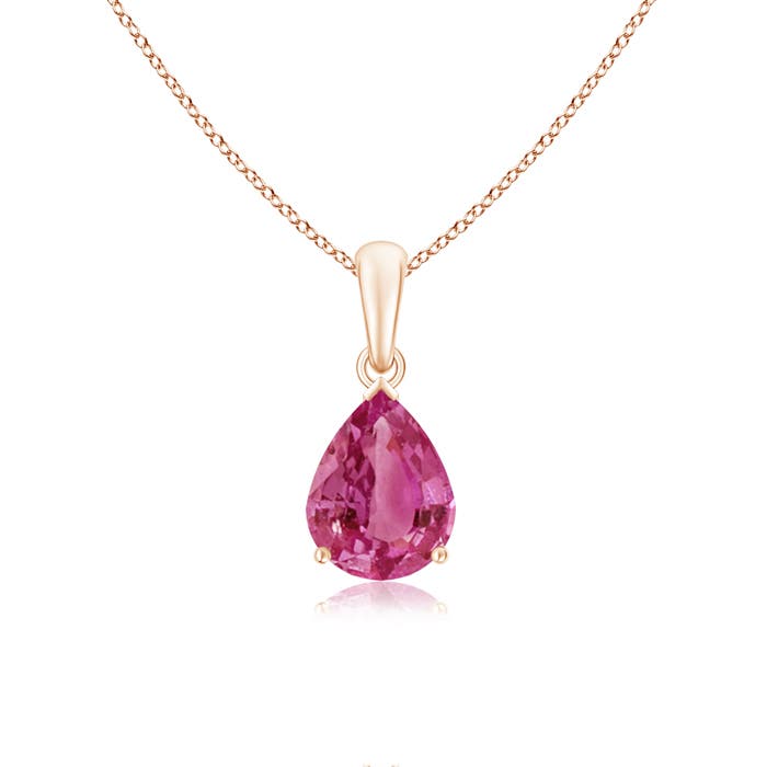 AAAA - Pink Sapphire / 1.9 CT / 14 KT Rose Gold