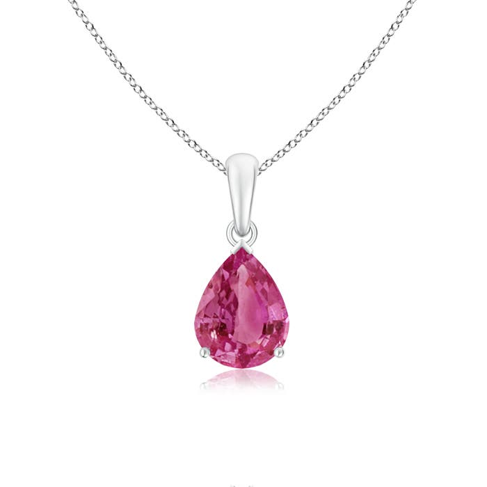 AAAA - Pink Sapphire / 1.9 CT / 14 KT White Gold