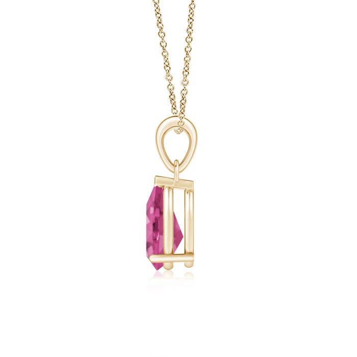 AAAA - Pink Sapphire / 1.9 CT / 14 KT Yellow Gold