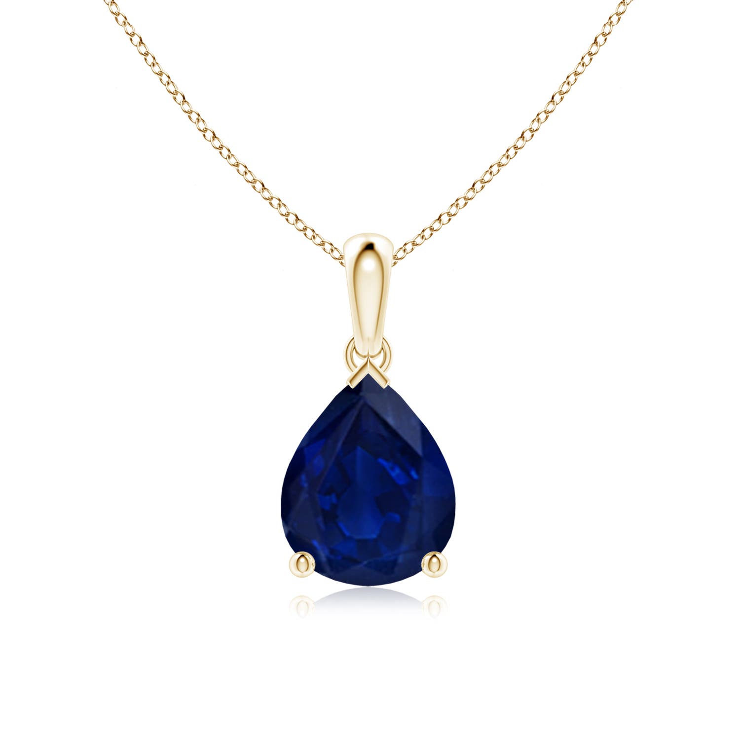 AA - Blue Sapphire / 3 CT / 18 KT Yellow Gold