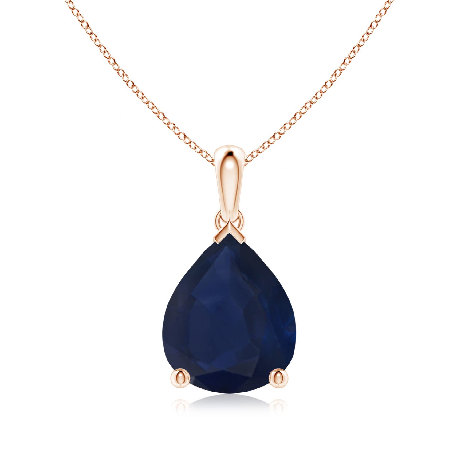 A - Blue Sapphire / 5 CT / 18 KT Rose Gold