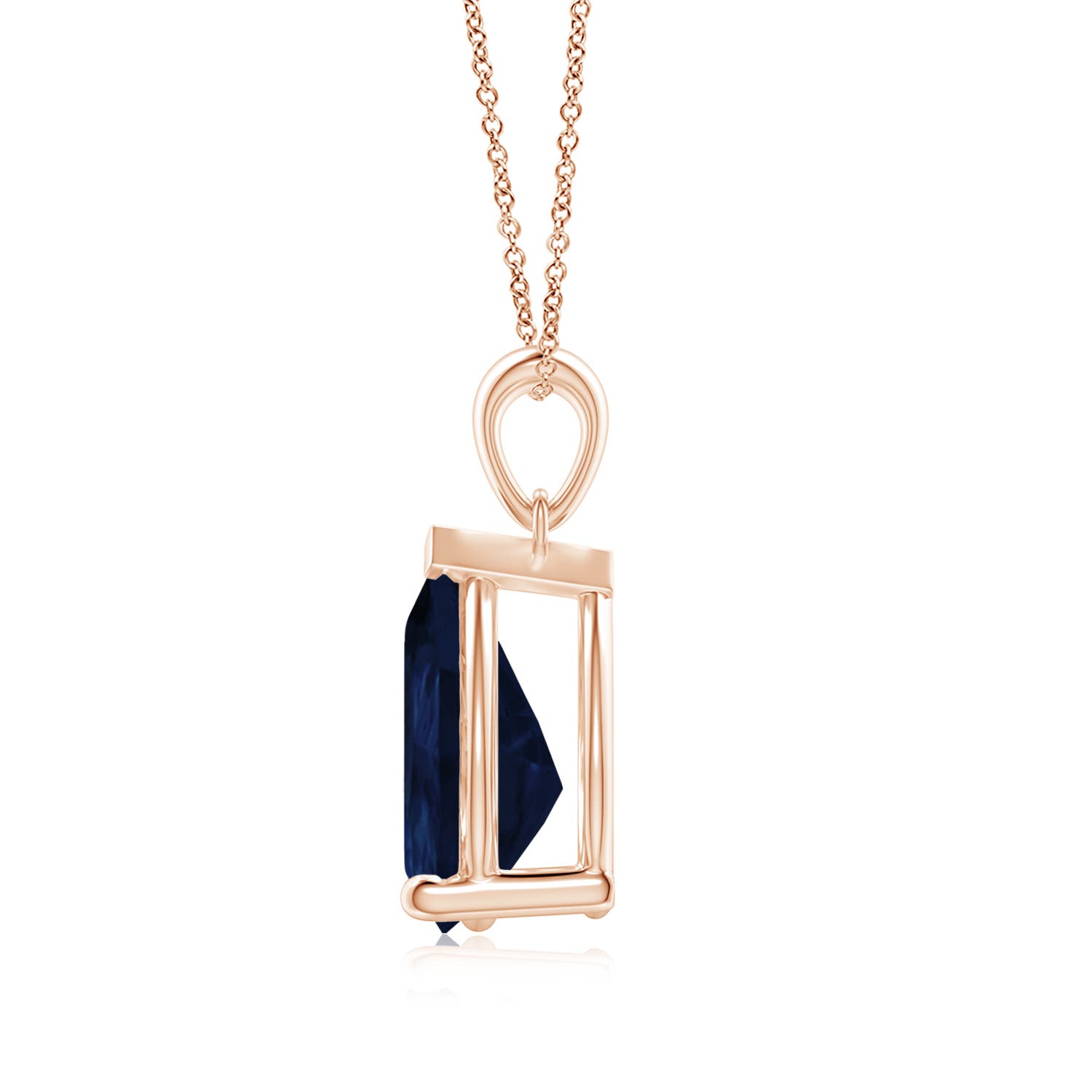 A - Blue Sapphire / 5 CT / 18 KT Rose Gold