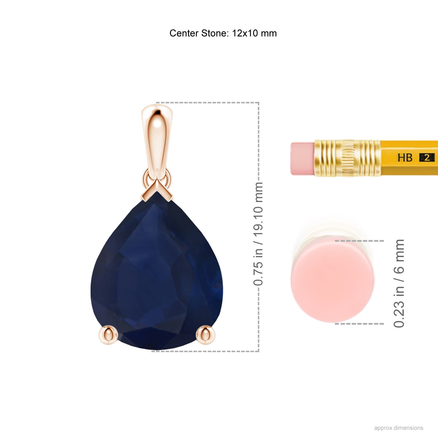 A - Blue Sapphire / 5 CT / 18 KT Rose Gold