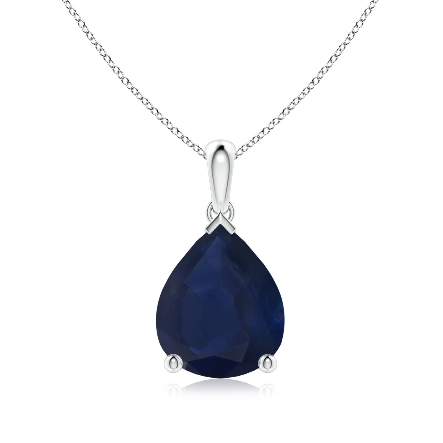 A - Blue Sapphire / 5 CT / 18 KT White Gold