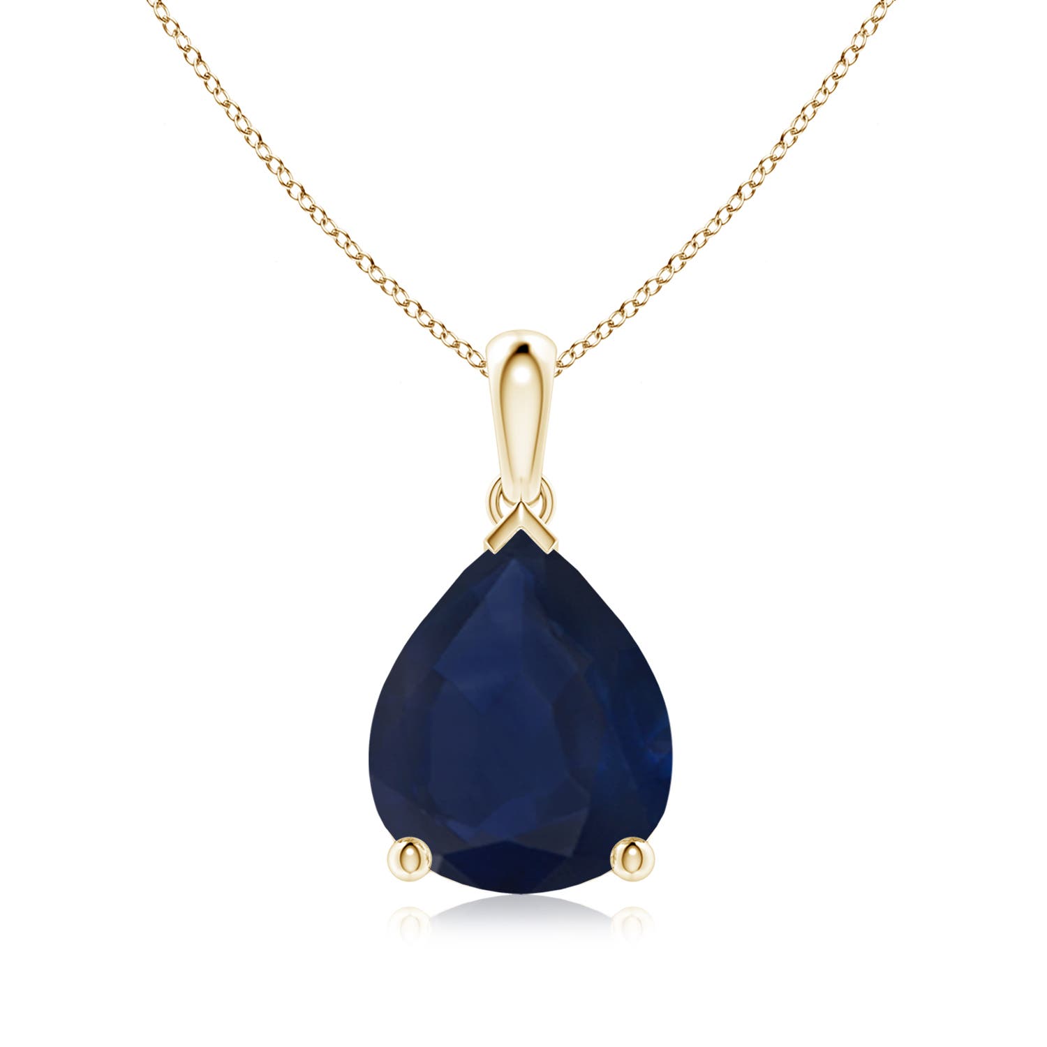 A - Blue Sapphire / 5 CT / 18 KT Yellow Gold