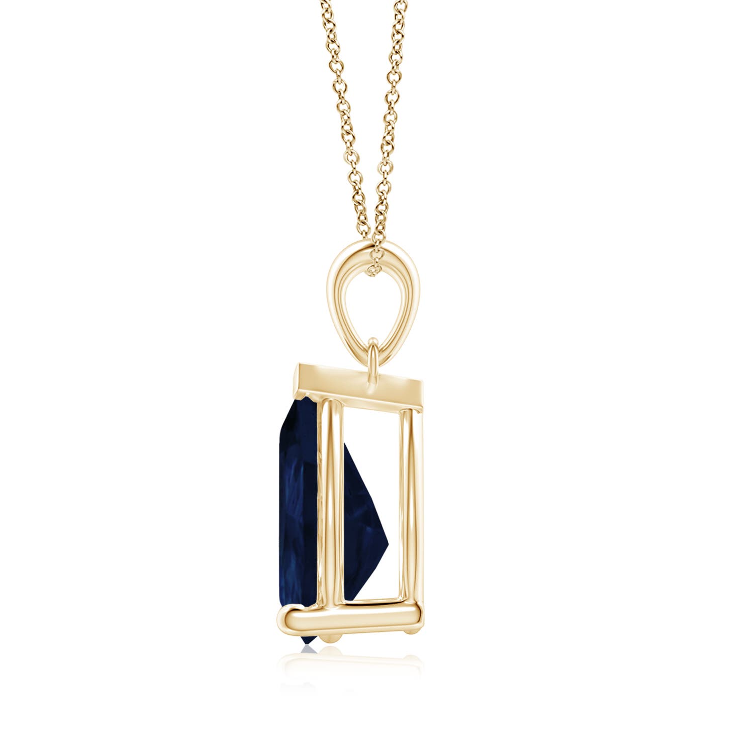 A - Blue Sapphire / 5 CT / 14 KT Yellow Gold