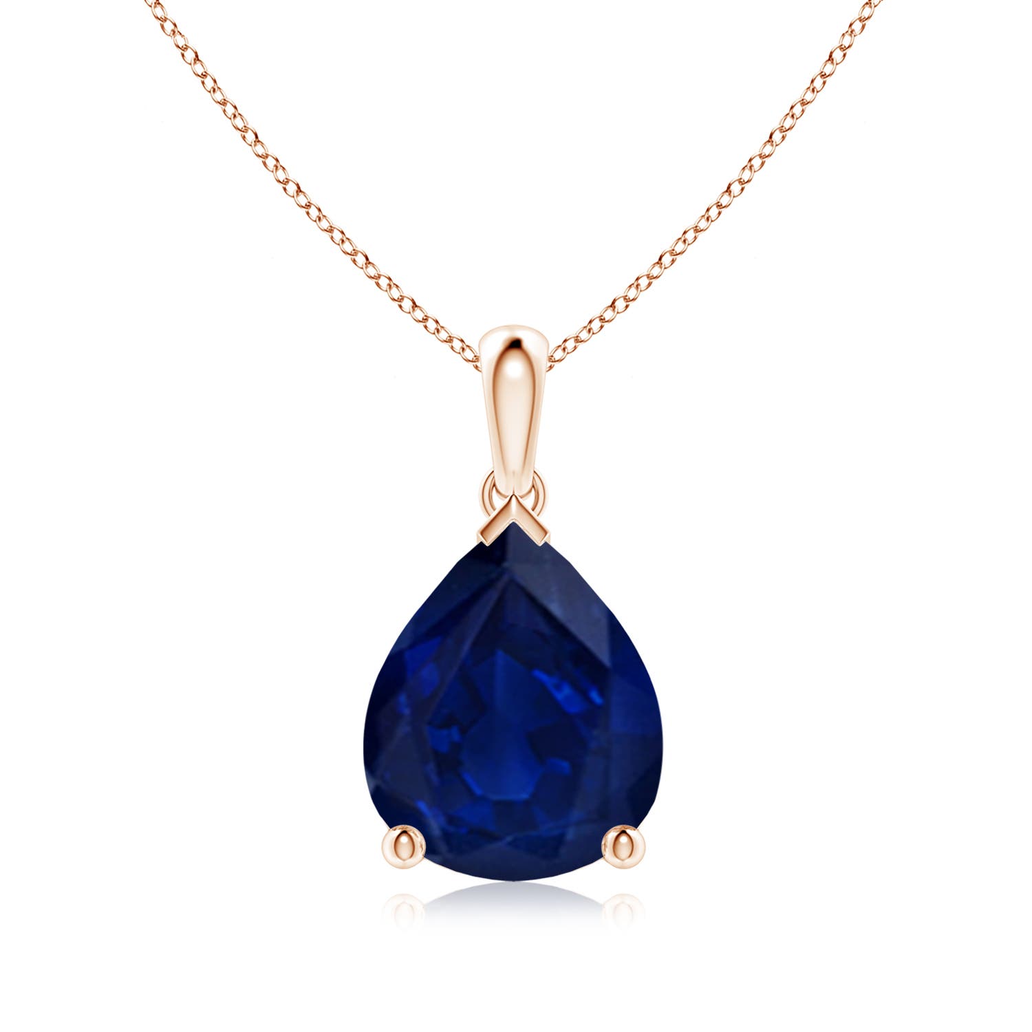 AA - Blue Sapphire / 5 CT / 18 KT Rose Gold