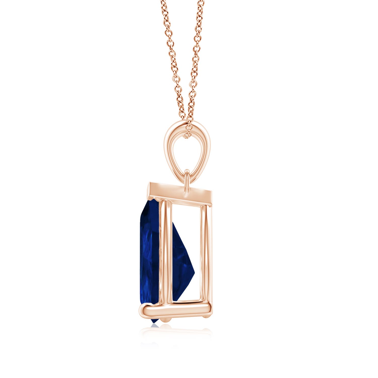 AA - Blue Sapphire / 5 CT / 18 KT Rose Gold