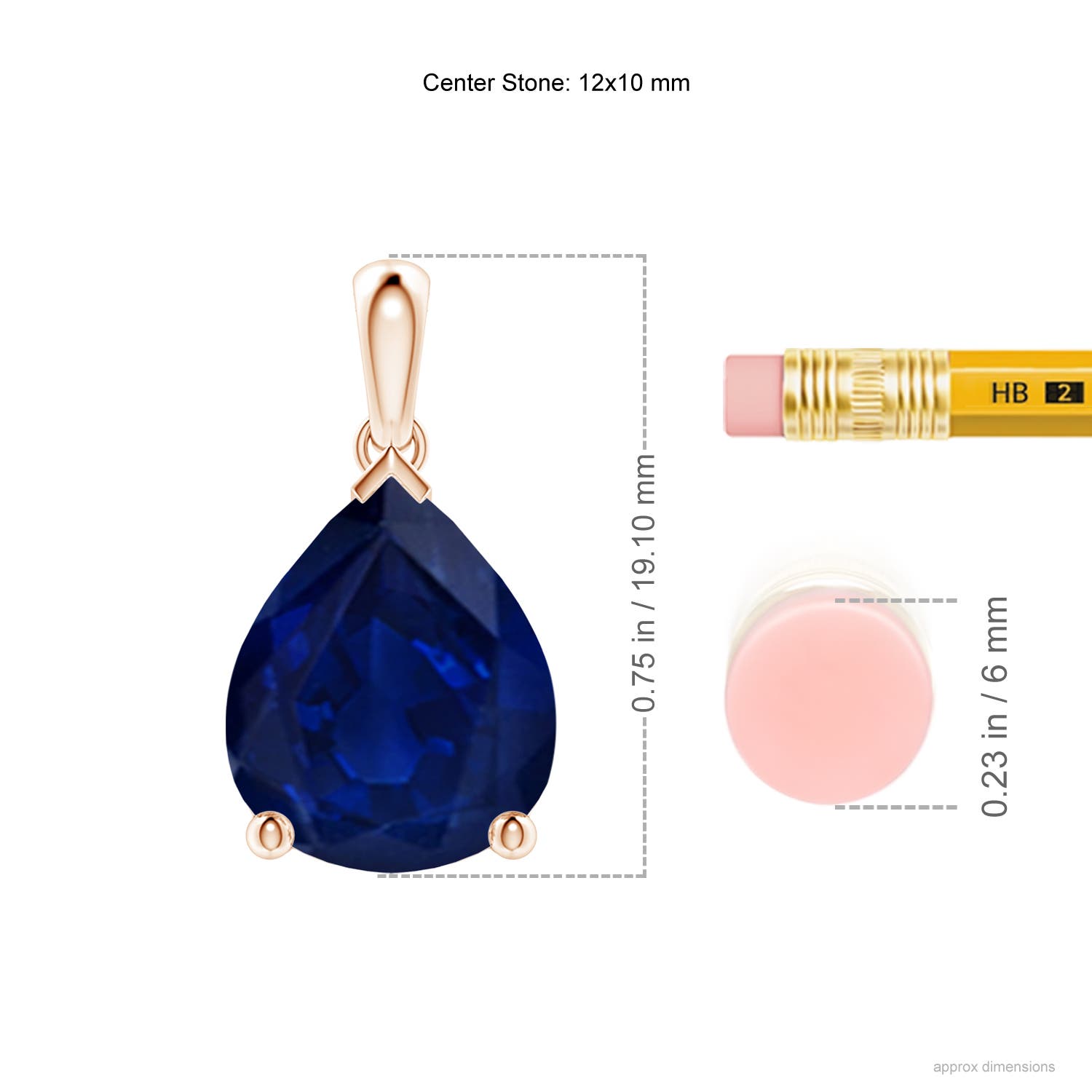 AA - Blue Sapphire / 5 CT / 18 KT Rose Gold