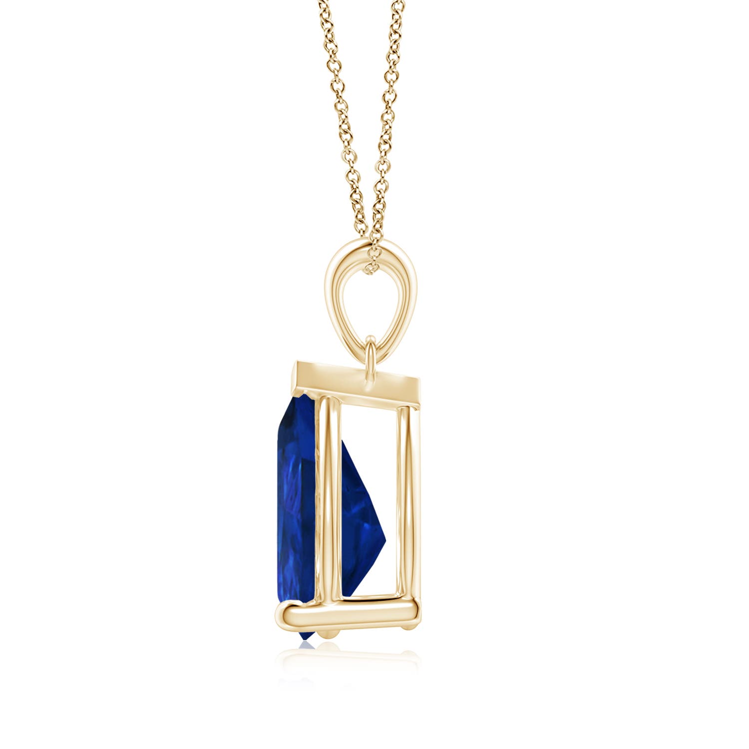 AAA - Blue Sapphire / 5 CT / 14 KT Yellow Gold