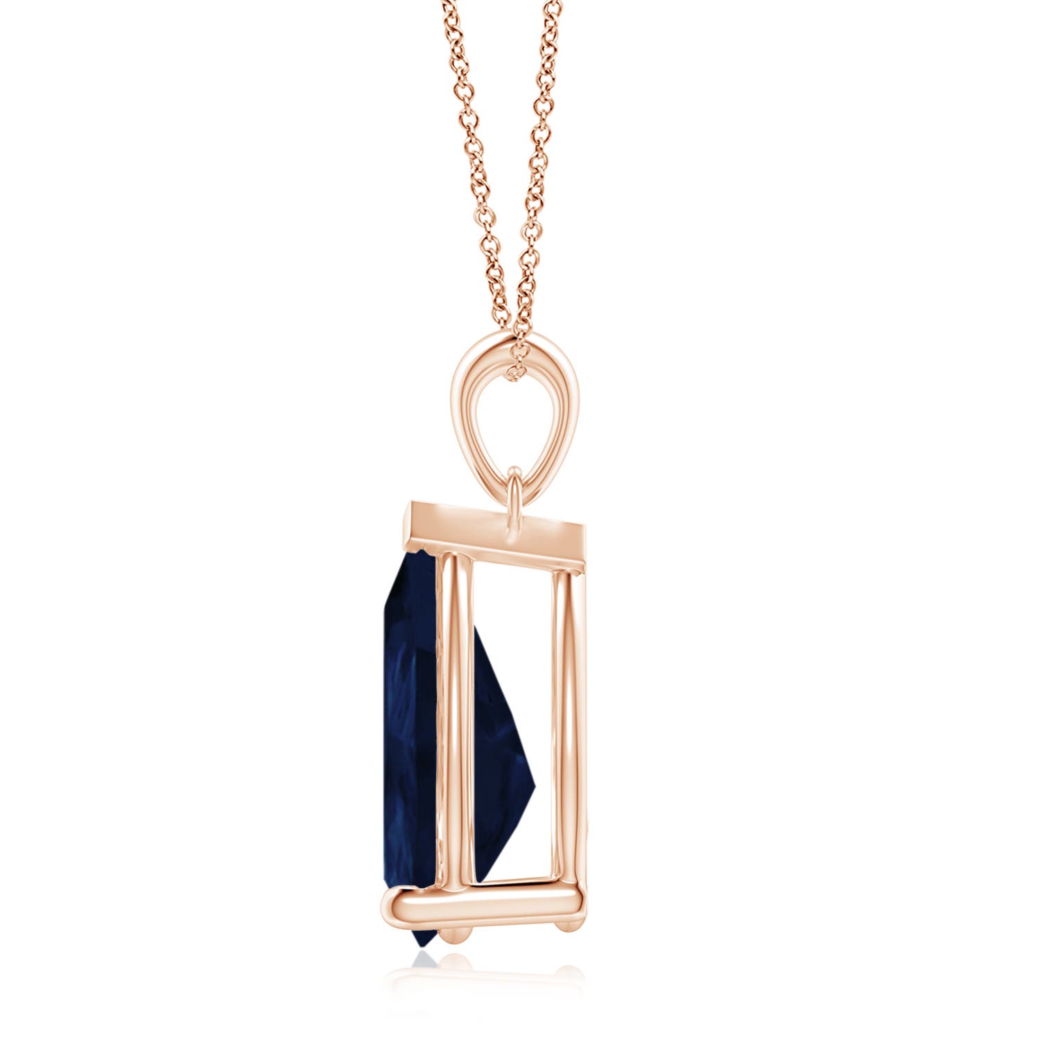 A - Blue Sapphire / 6.5 CT / 18 KT Rose Gold