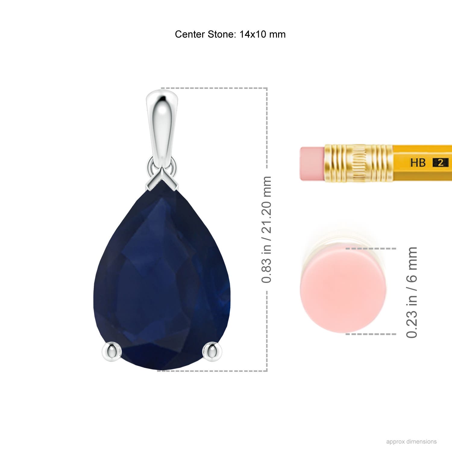 A - Blue Sapphire / 6.5 CT / 18 KT White Gold