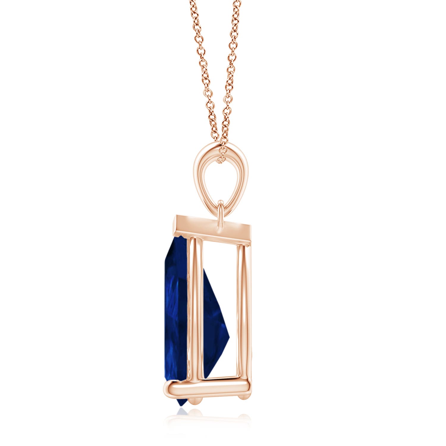 AA - Blue Sapphire / 6.5 CT / 18 KT Rose Gold