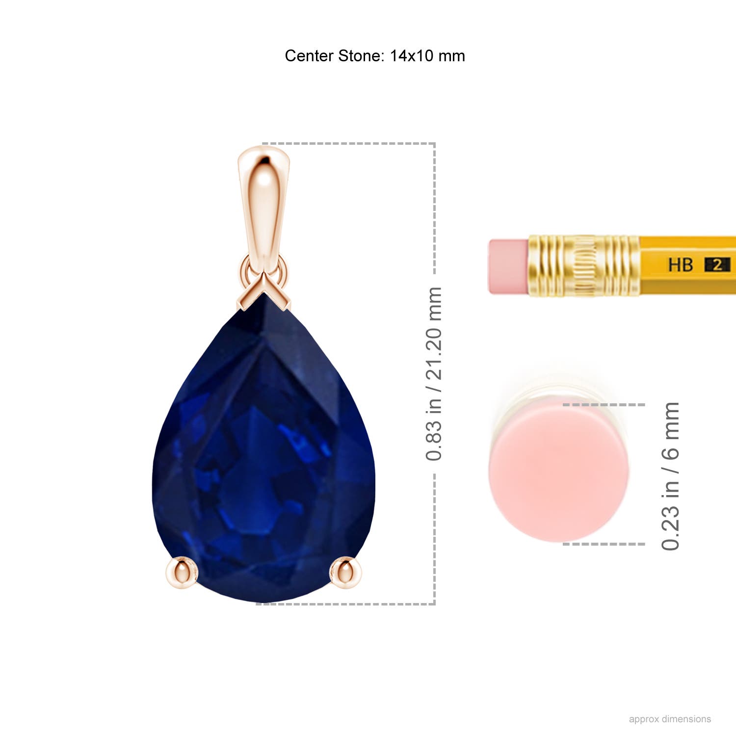 AA - Blue Sapphire / 6.5 CT / 18 KT Rose Gold