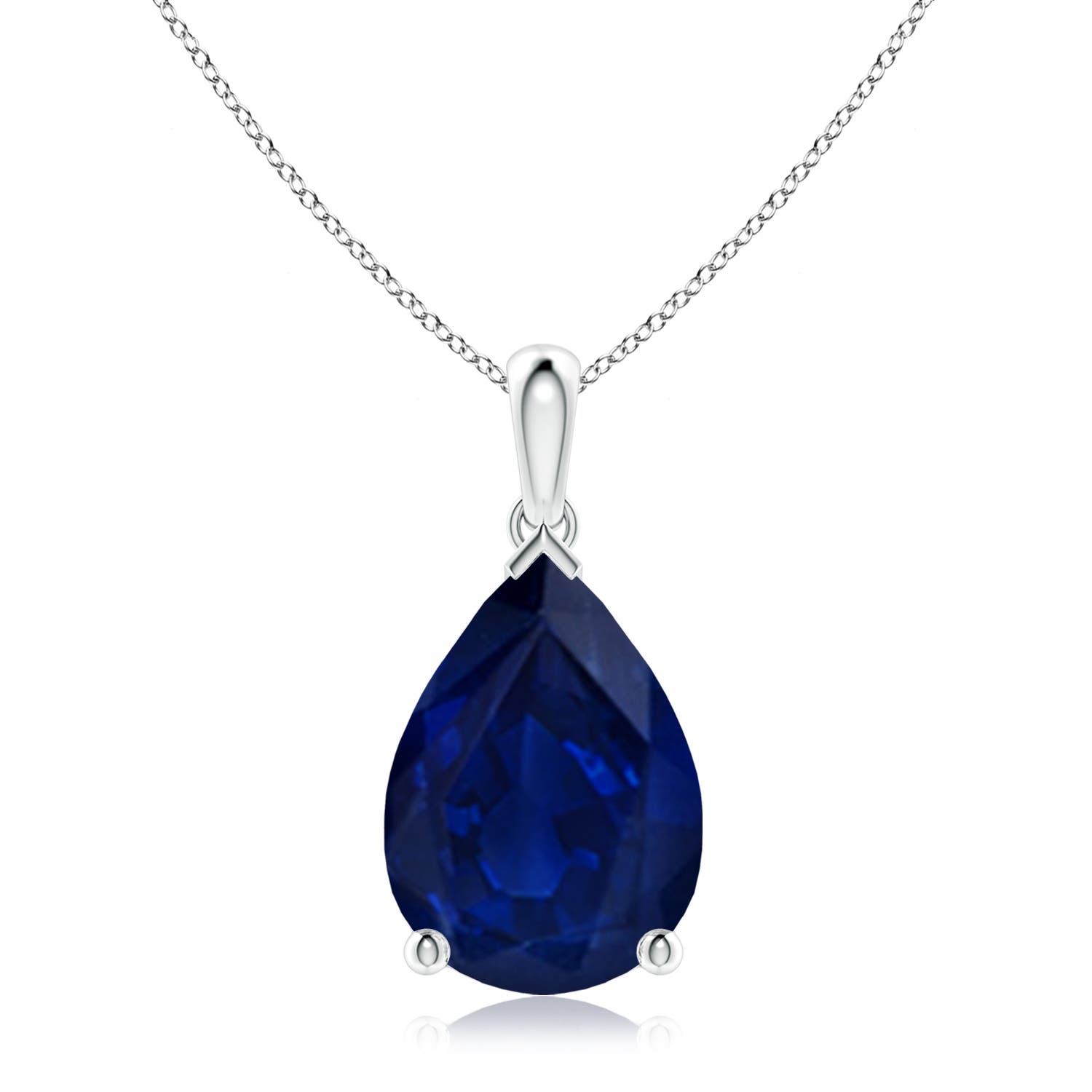 AA - Blue Sapphire / 6.5 CT / 18 KT White Gold