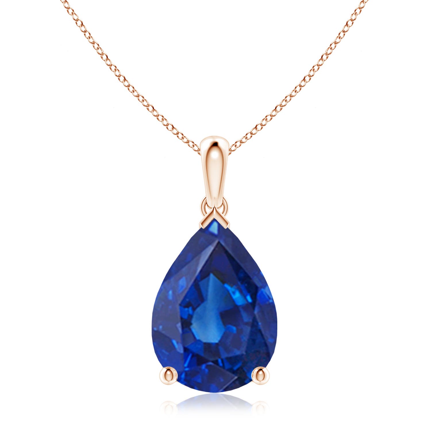 AAA - Blue Sapphire / 6.5 CT / 18 KT Rose Gold