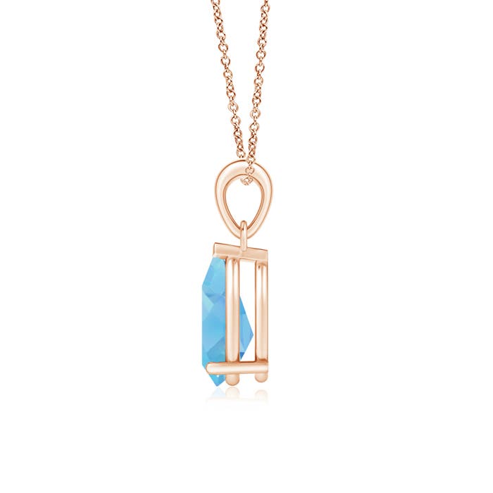 A - Swiss Blue Topaz / 2.3 CT / 14 KT Rose Gold