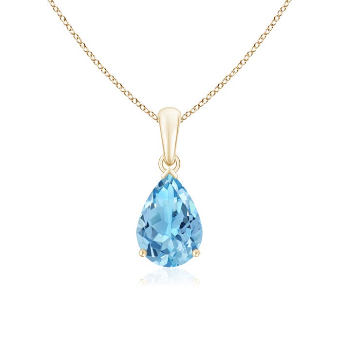 A - Swiss Blue Topaz / 2.3 CT / 14 KT Yellow Gold