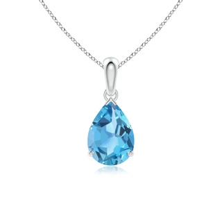 Pear AA Swiss Blue Topaz