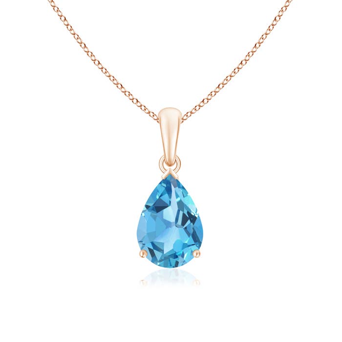 AA - Swiss Blue Topaz / 2.3 CT / 14 KT Rose Gold