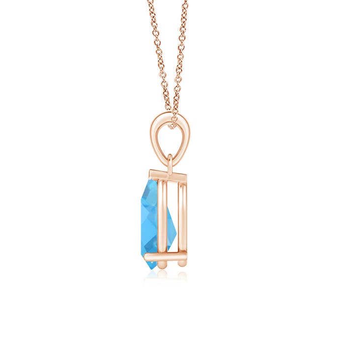 AA - Swiss Blue Topaz / 2.3 CT / 14 KT Rose Gold