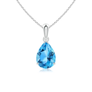 Pear AAA Swiss Blue Topaz