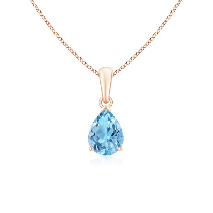 A - Swiss Blue Topaz / 1.55 CT / 14 KT Rose Gold