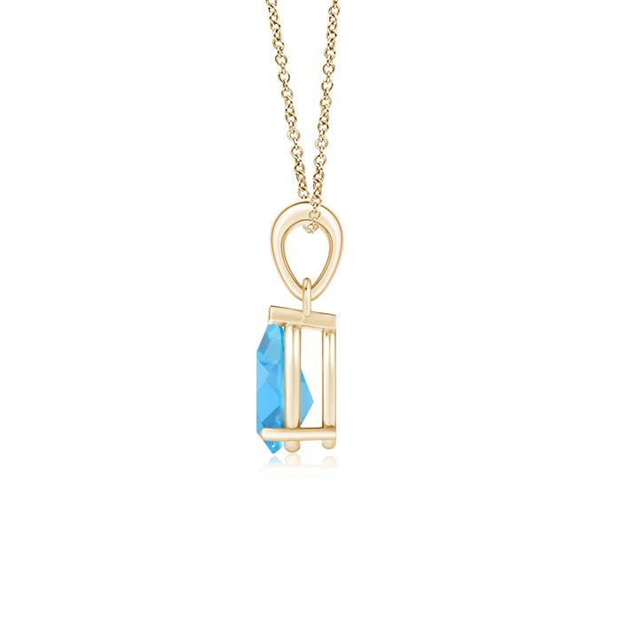 AA - Swiss Blue Topaz / 1.55 CT / 14 KT Yellow Gold